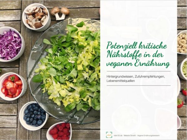 Potenziell kritische Nährstoffe vegane Ernährung